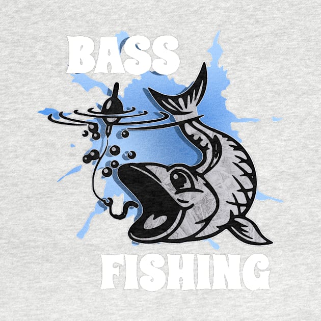 Bass Fishing Fishermen Fish Lovers by PhantomDesign